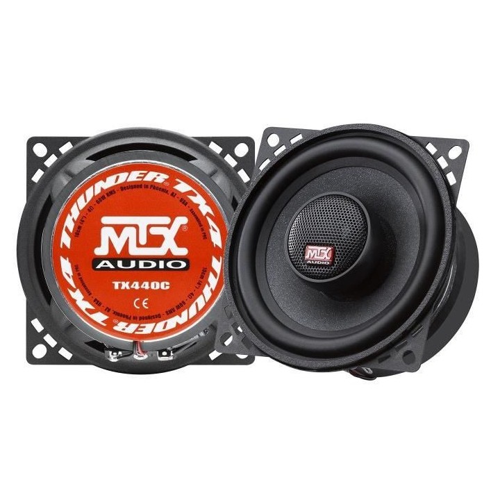 MTX TX440C Haut-parleurs voiture Coaxiaux 2 voies 10cm 60W RMS 4O memb