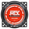 MTX TX440C Haut-parleurs voiture Coaxiaux 2 voies 10cm 60W RMS 4O membrane pulpe célulose