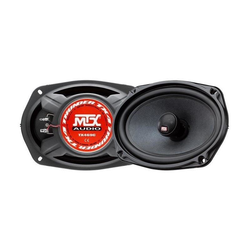 MTX TX469C Haut-parleurs voiture Coaxiaux elliptiques 6x9 15x23cm 2 voies 100W RMS 4O membrane pulpe célulose