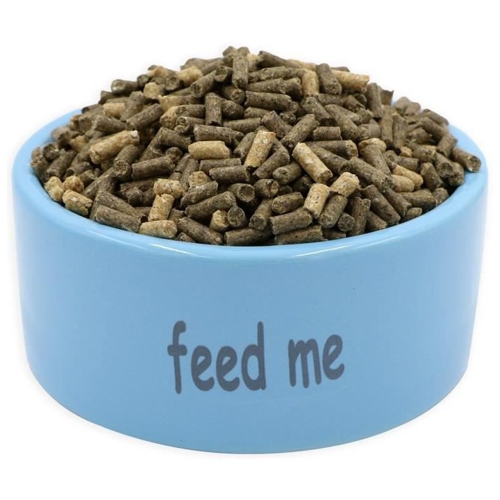 TYROL Bol incurvée en céramique - 200 ml - Bleu - Pour rongeur