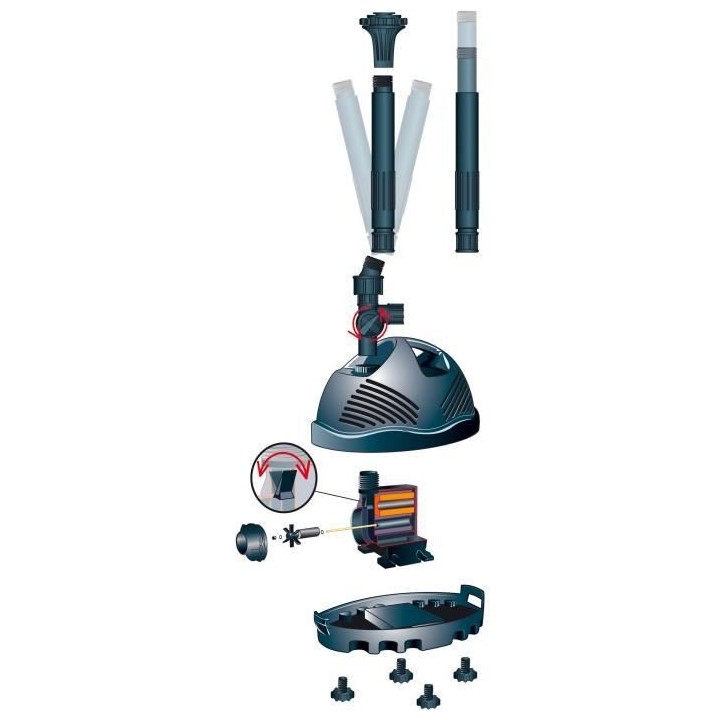 ELIMAX 1000 Pompe de bassin pour jeux et jets d'eau 1200l/h