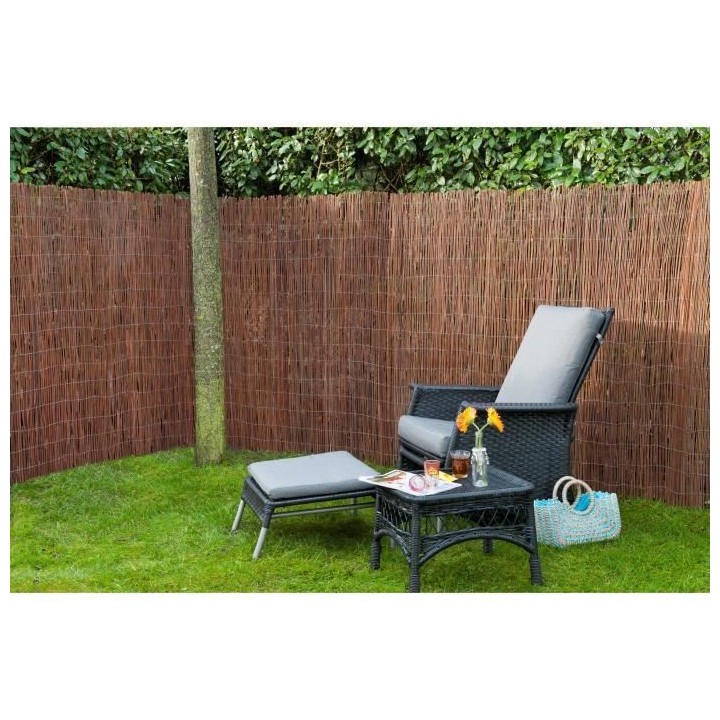 Nature Paravent de jardin Saule 1 x 3 m 10 mm d'épaisseur