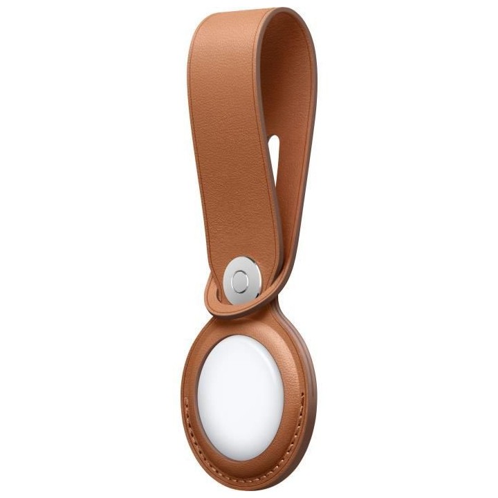 APPLE Laniere en cuir pour AirTag Havane