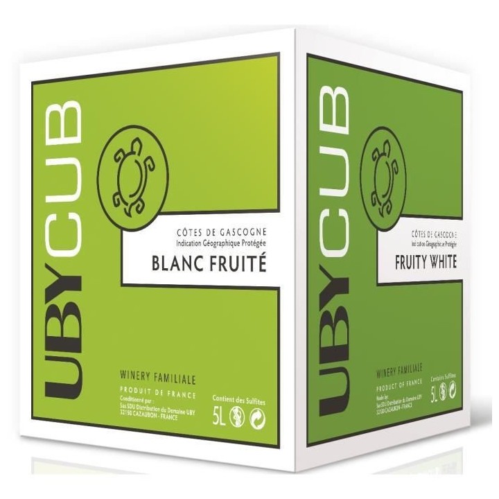 BIB 5L UBY CUB Côtes de Gascogne vin blanc sec