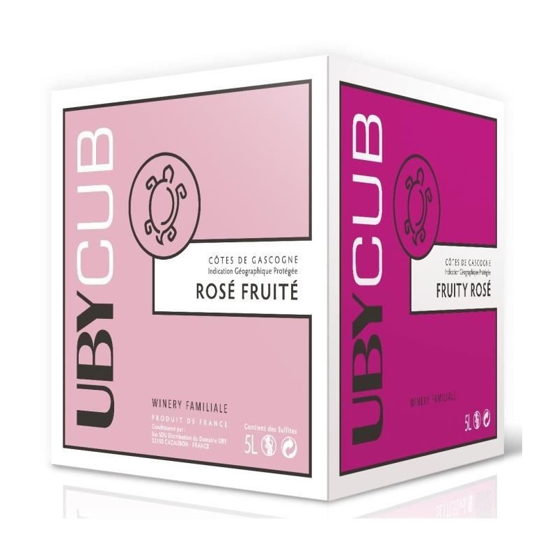 BIB 5L UBY CUB Côtes de Gascogne vin rosé