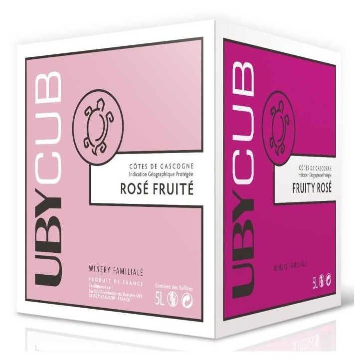 BIB 5L UBY CUB Côtes de Gascogne vin rosé