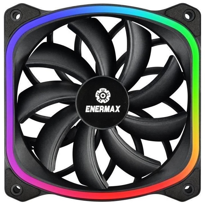 ENERMAX Ventilateur SquA RGB ultra-silencieux (UCSQARGB12P-SG)