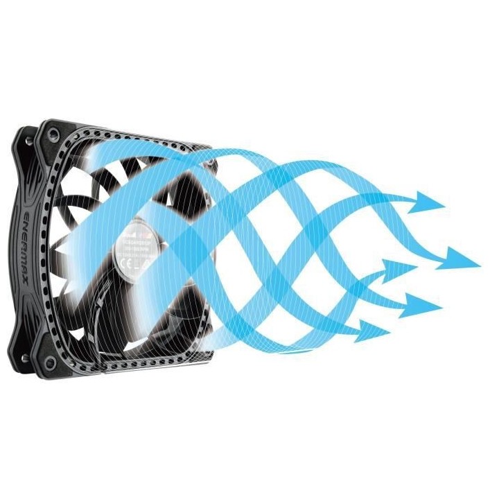ENERMAX Ventilateur SquA RGB ultra-silencieux (UCSQARGB12P-SG)