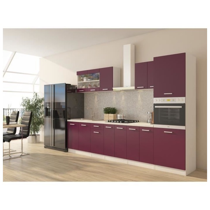 ULTRA Cuisine complete avec colonne four et plan de travail inclus L 3