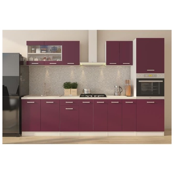 ULTRA Cuisine complete avec colonne four et plan de travail inclus L 3