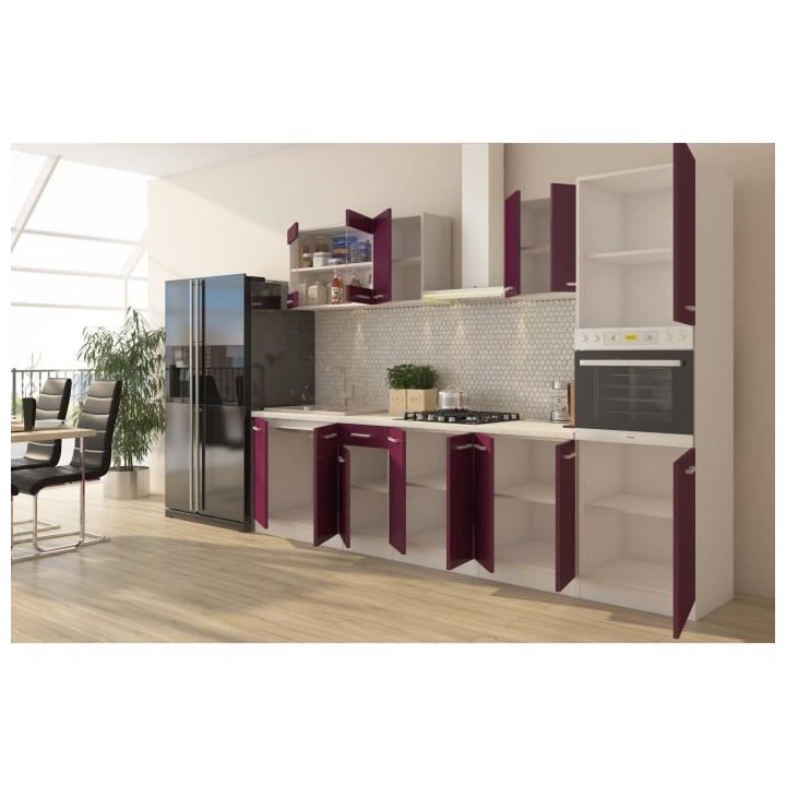 ULTRA Cuisine complete avec colonne four et plan de travail inclus L 3