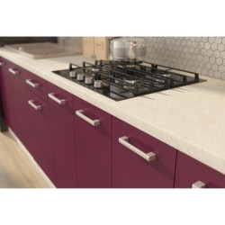 ULTRA Cuisine complete avec colonne four et plan de travail inclus L 300 cm - Aubergine mat