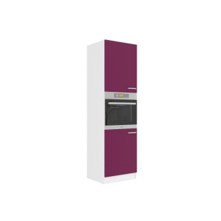 ULTRA Colonne four avec plan de travail L 60 cm - Aubergine mat