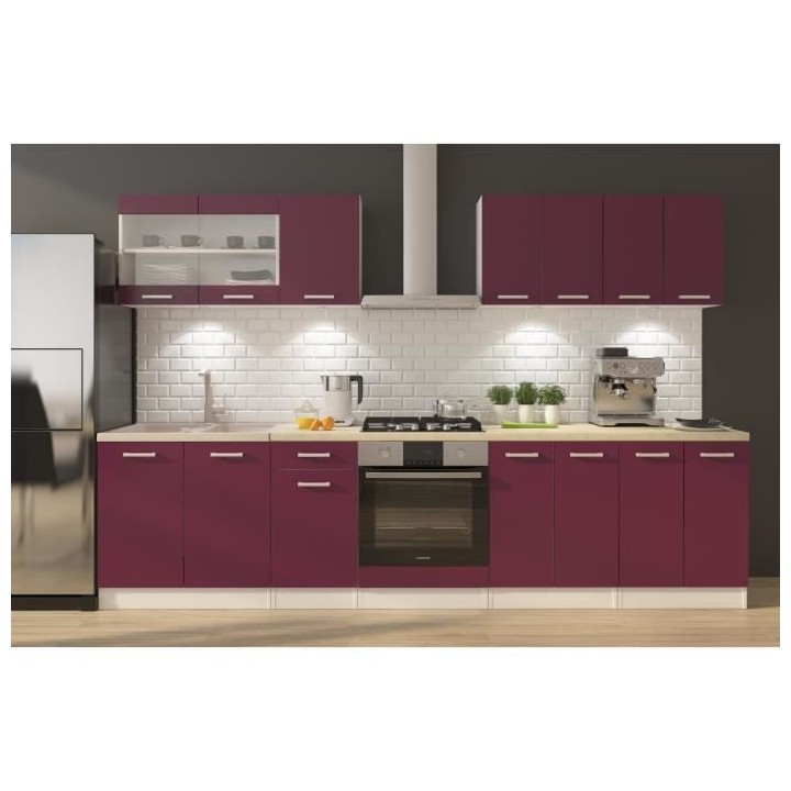 ULTRA Cuisine complete avec meuble four et plan de travail inclus L 30