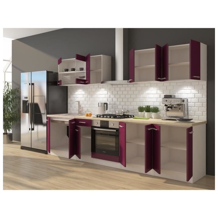 ULTRA Cuisine complete avec meuble four et plan de travail inclus L 30