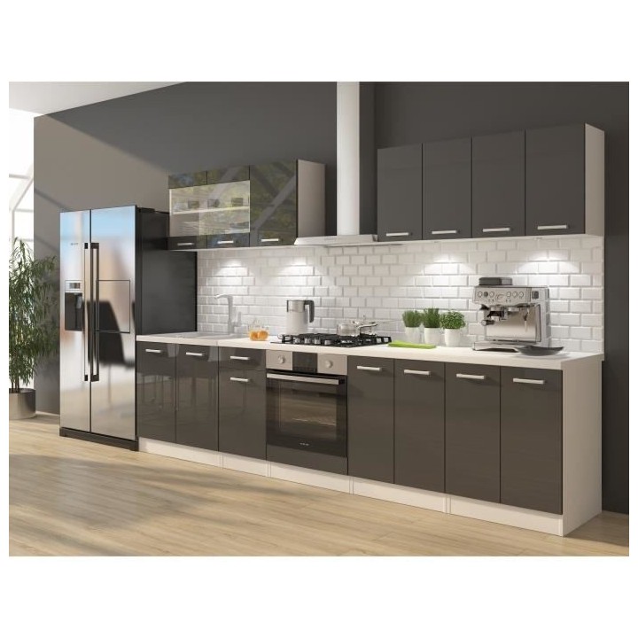 ULTRA Cuisine complete avec meuble four et plan de travail inclus L 30