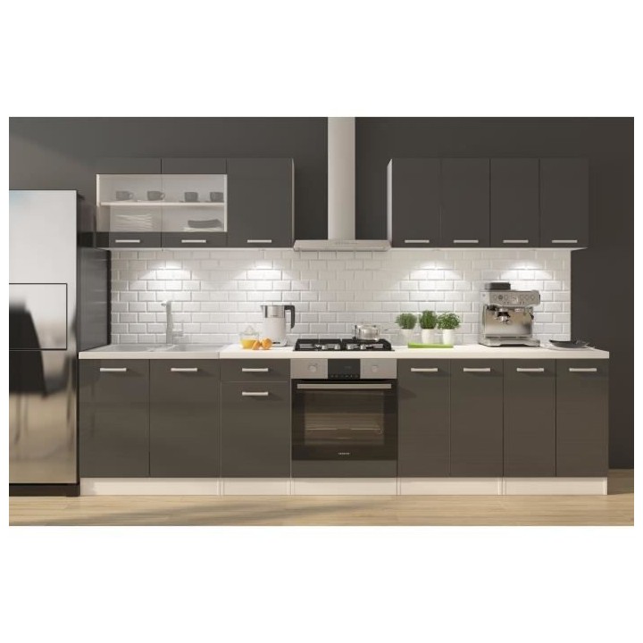 ULTRA Cuisine complete avec meuble four et plan de travail inclus L 30