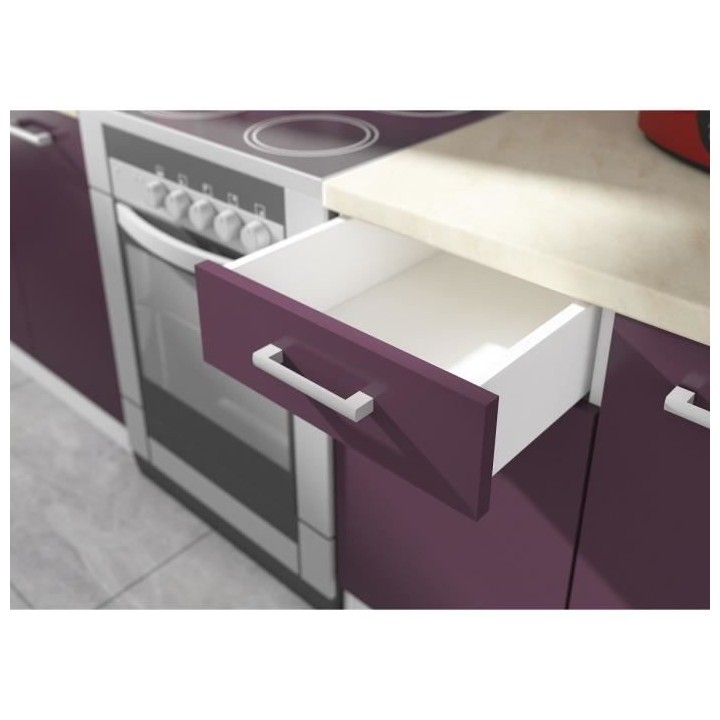 ULTRA Meuble haut de cuisine L 40 cm - Aubergine mat