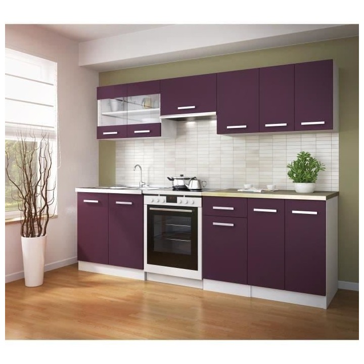 ULTRA Meuble haut de cuisine L 40 cm - Aubergine mat