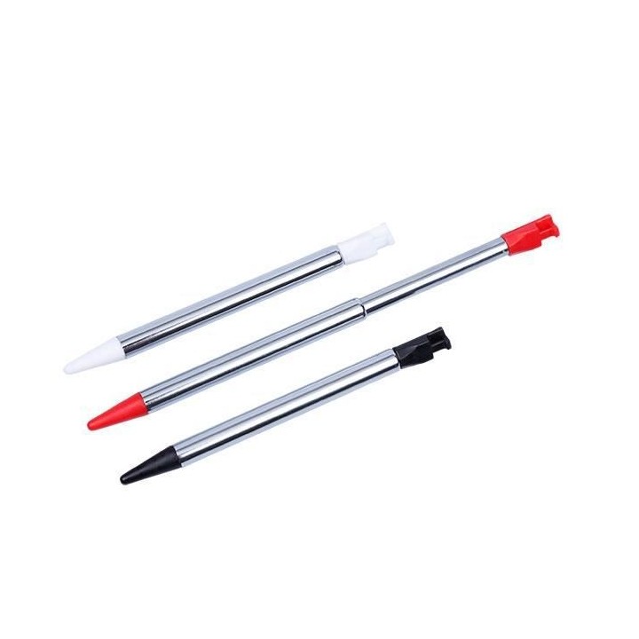 Lot de 3 stylets en alu rétractables Under Control pour 2DS - 3DS