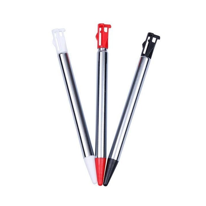 Lot de 3 stylets en alu rétractables Under Control pour 2DS - 3DS