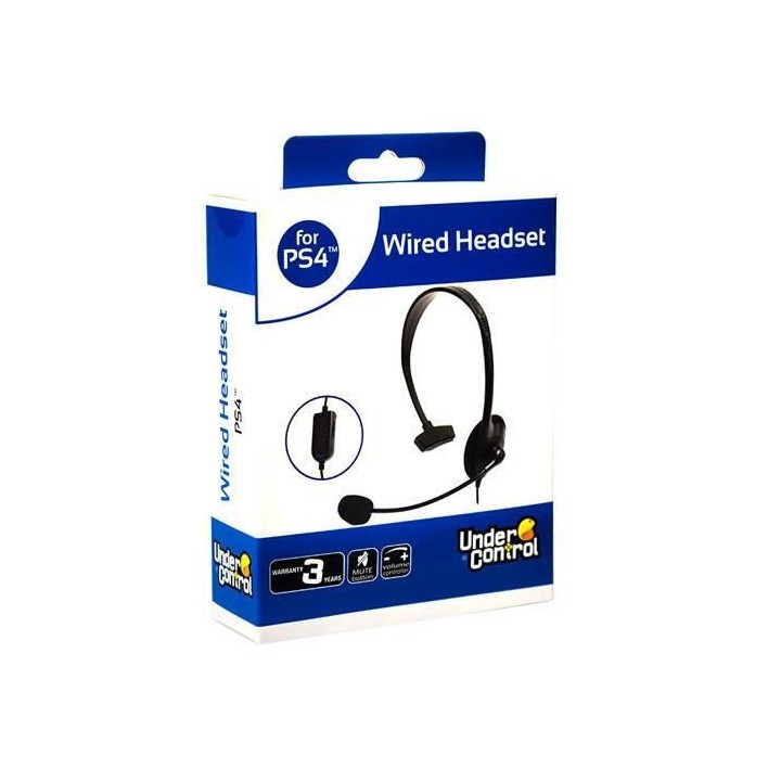 Casque filaire PS4 Under Control