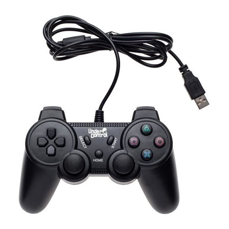 Manette Filaire noire Under Control pour PS3