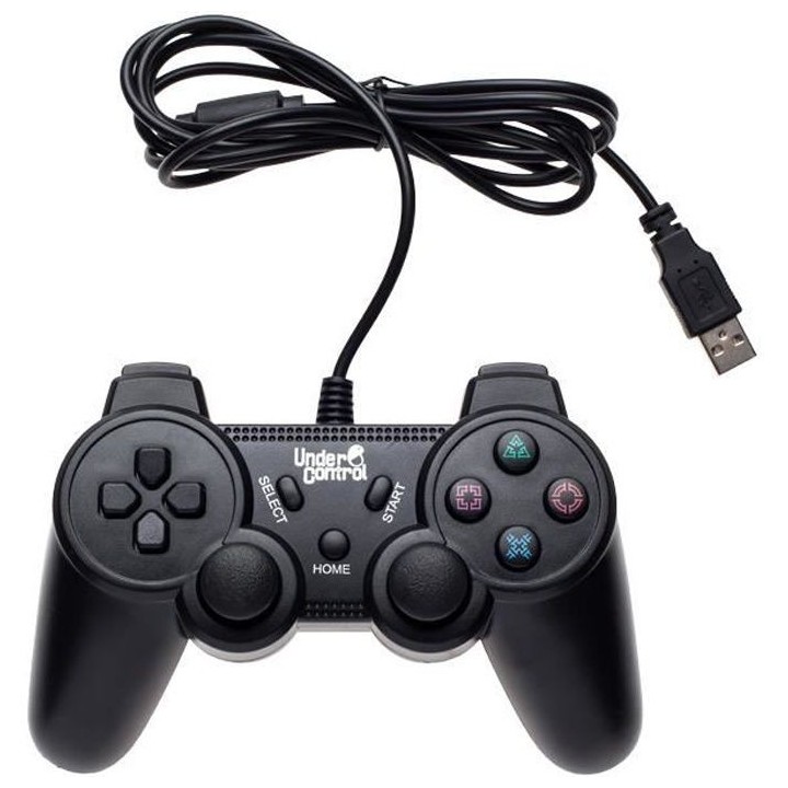 Manette Filaire noire Under Control pour PS3
