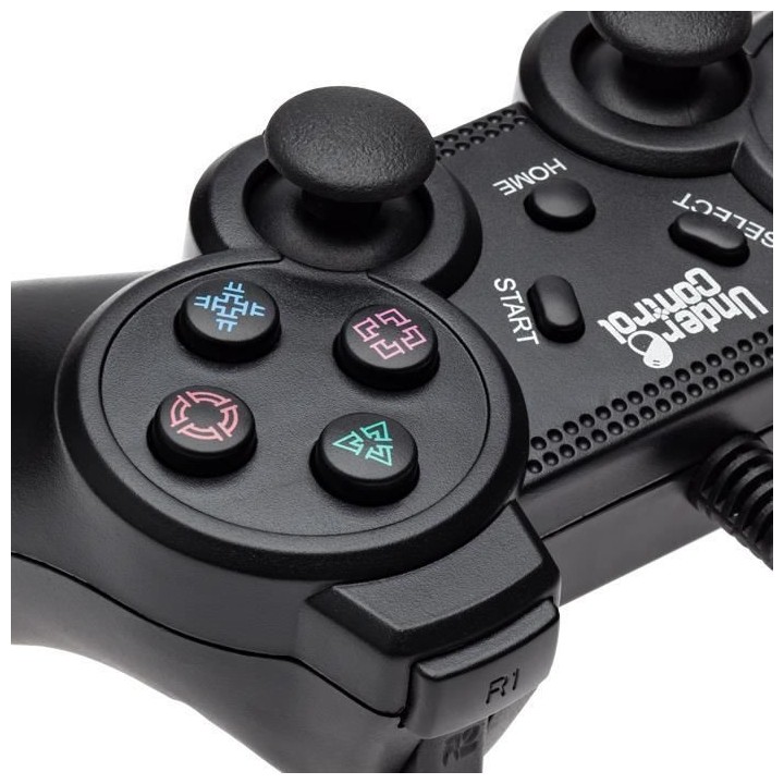 Manette Filaire noire Under Control pour PS3