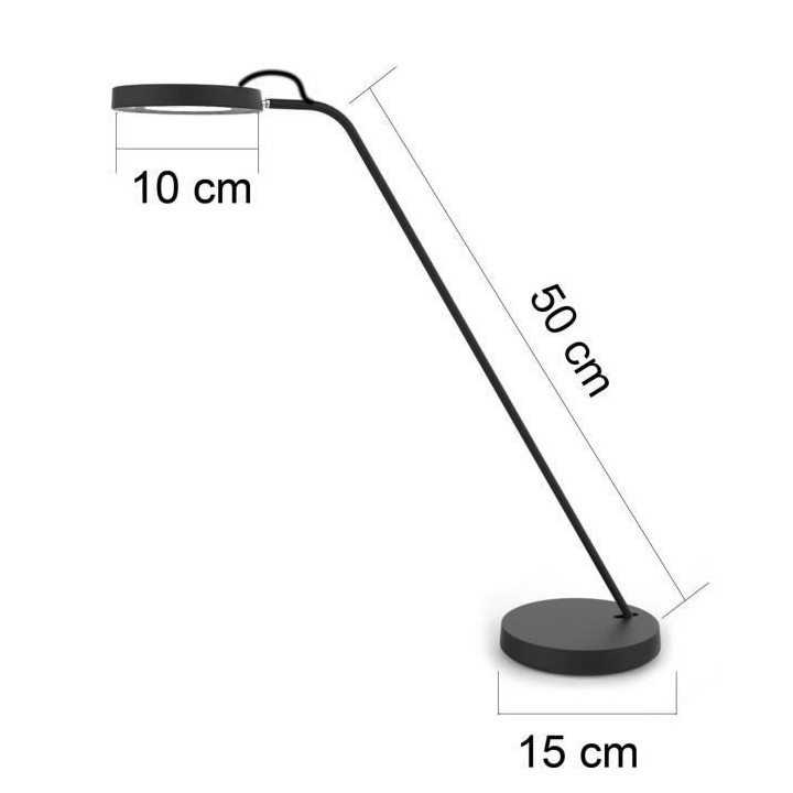 UNILUX Eyelight Noir - Lampe Led de Chronobiologie - Lampe connectée
