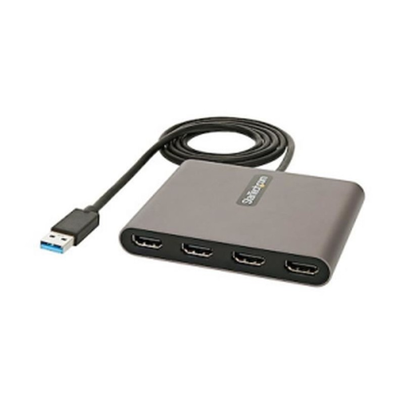 StarTech.com - USB32HD4 - Adaptateur USB 3.0 vers 4x HDMI - Convertisseur USB Type-A vers Quadruple HDMI