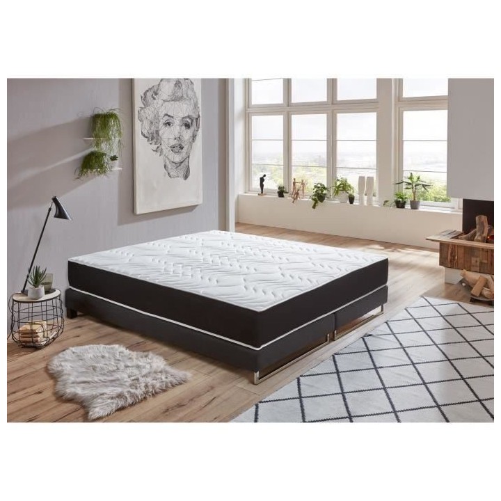 DORMIPUR Matelas 160x200 - Mousse mémoire de forme - 22 cm - Ferme -