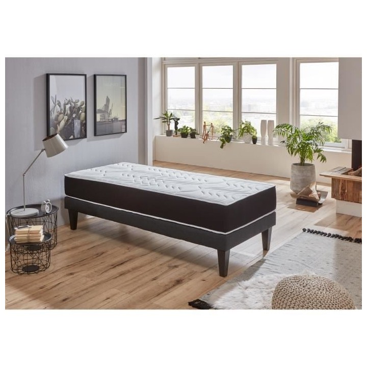 DORMIPUR Matelas 90x190 - Mousse mémoire de forme - 22 cm - Ferme - V