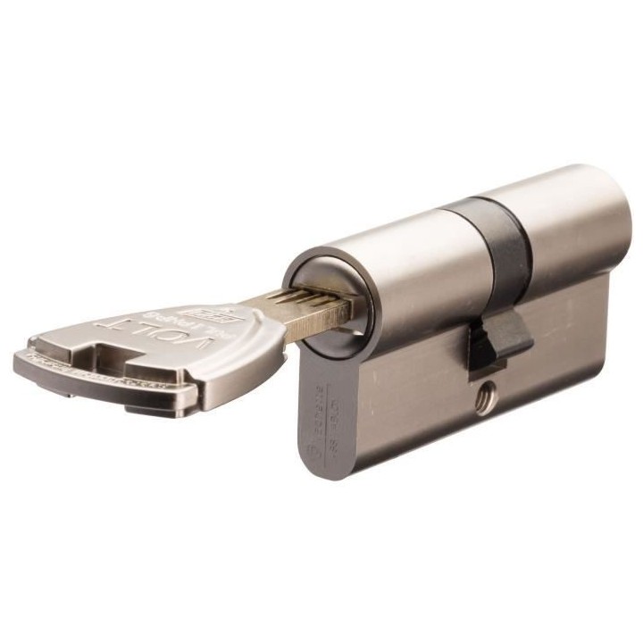 Vachette VOLT Cylindre de Serrure 30x40 mm pour Porte Entrée, 6 Goupi