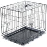 Cage Transport Chien - Vadigran - Pliante - Noir Classique - 63x44x50 cm