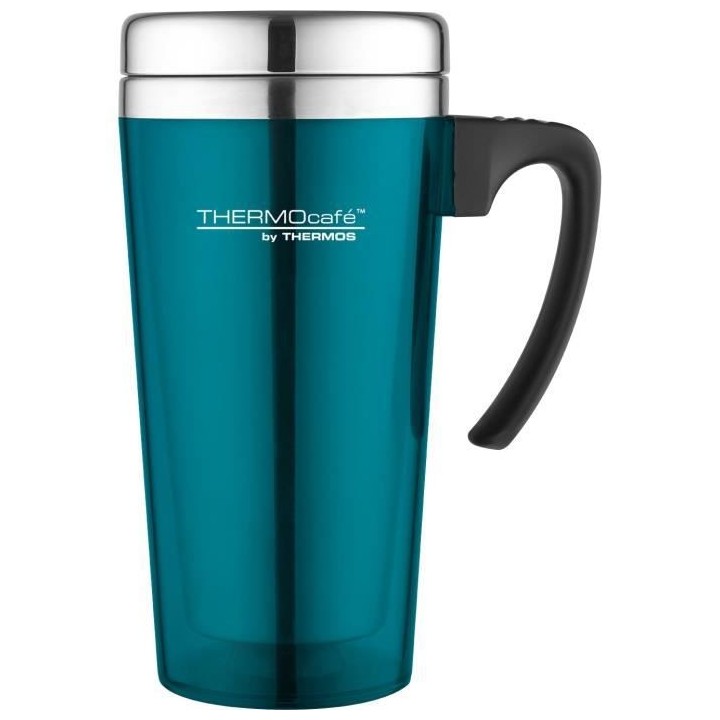 THERMOS Soft touch travel mug isotherme - 420ml - Turquoise