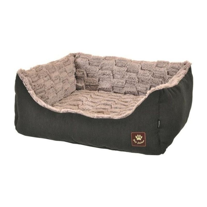 VADIGRAN Panier Asma - 60 x 48 cm - Anthracite et gris - Pour chiens