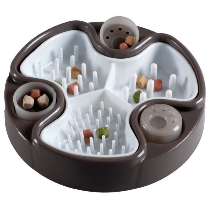 VADIGRAN Mangeoire éducative Brain - 24 cm - Brun - Pour chien