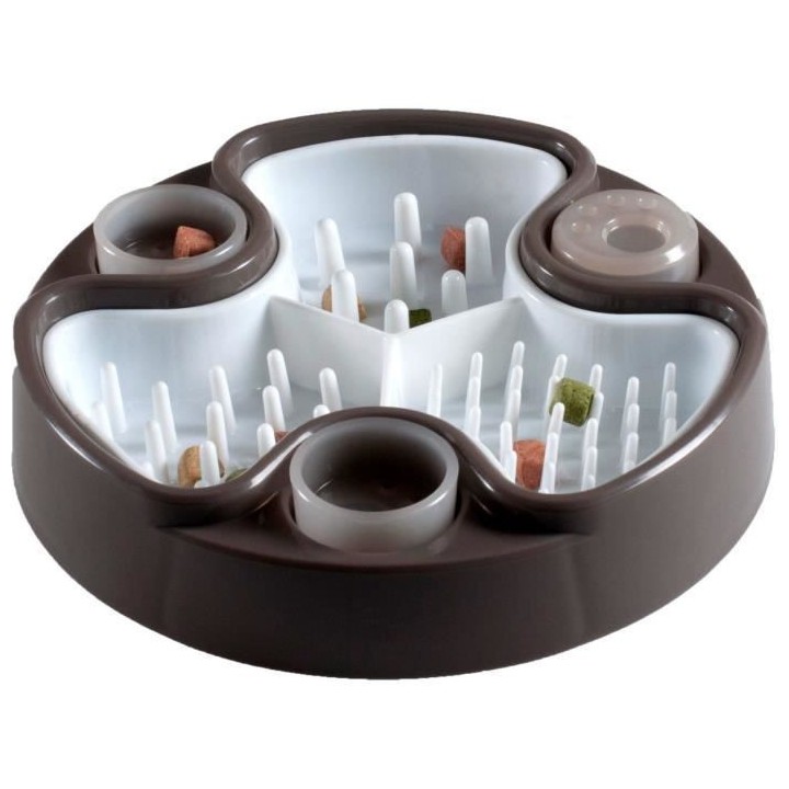 VADIGRAN Mangeoire éducative Brain - 24 cm - Brun - Pour chien