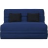 SIMMONS Banquette Simmons Slyde - Tissu Indigo + 2 coussins noir - Made in France - L 145 x P 103 x H 89 cm - VANDA