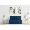 SIMMONS Banquette Simmons Slyde - Tissu Indigo + 2 coussins noir - Made in France - L 145 x P 103 x H 89 cm - VANDA