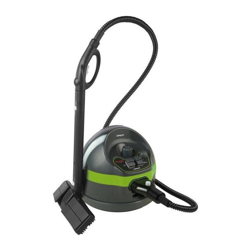 POLTI VAPORETTO CLASSIC 65 - Nettoyeur vapeur - autonomie limitée - 4 BAR - 110g/min - 1500W - 7 accessoires - Vert + Noir