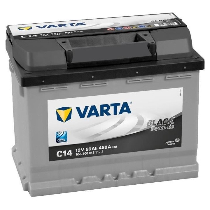 Batterie VARTA Black Dynamic 56Ah / 480A (C14)