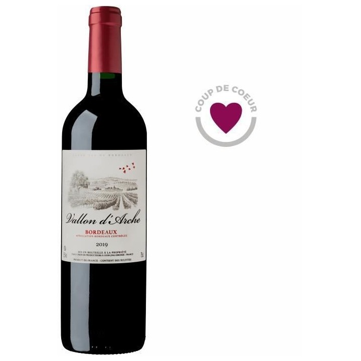 Vallon d'Arche 2019 Bordeaux - Vin rouge de Bordeaux