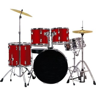 GNG Batterie 5 fûts étude rouge