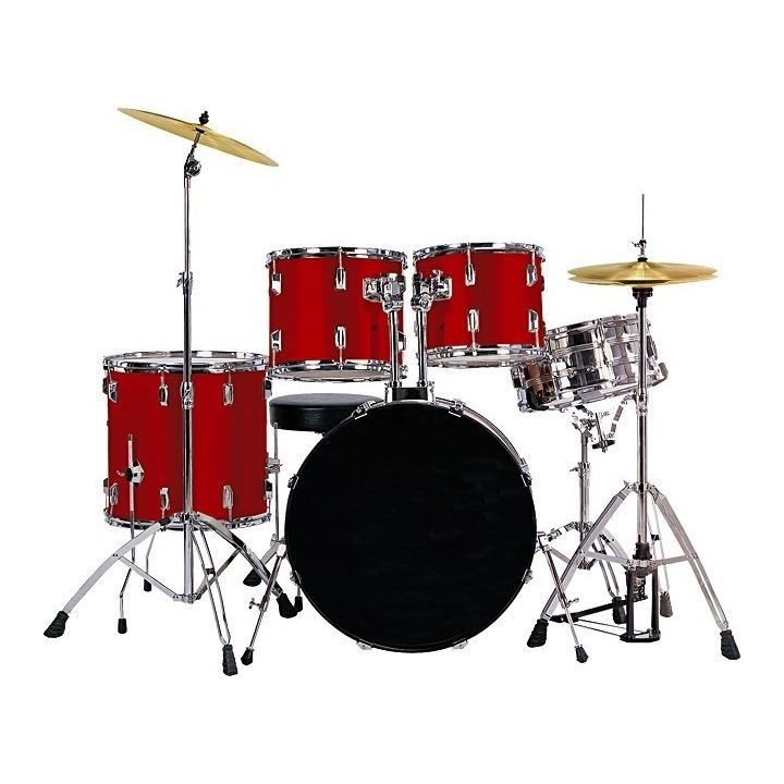 GNG Batterie 5 fûts étude rouge