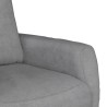 Fauteuil relax électrique - ALBANY - Tissu gris clair - L 79 x P 95 x H 102 cm