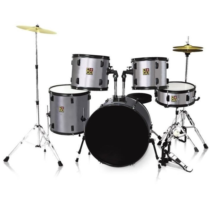 GNG BATT2SL Batterie acoustique 5 fûts - Silver