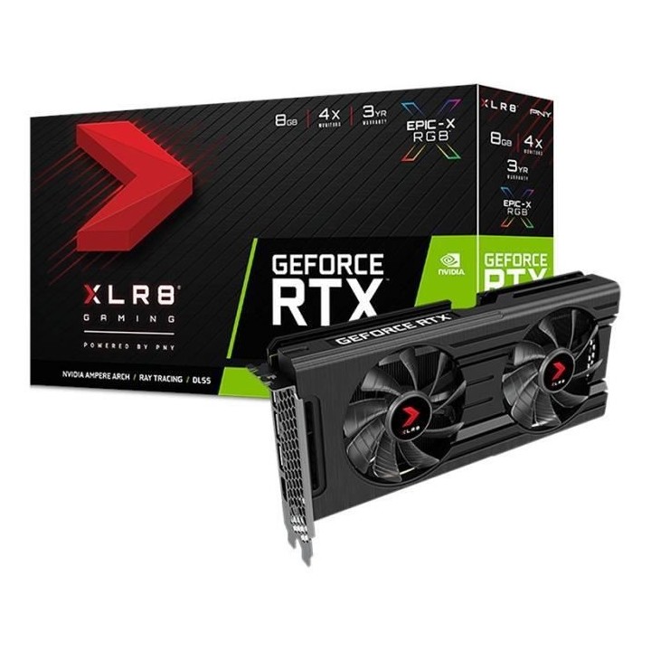 Carte graphique - PNY - GeForce RTX 3050 8GB XLR8 Gaming REVEL EPIC-X