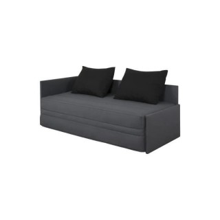 DUNLOPILLO Banquette lit gigogne avec deux matelas - Tissu Grisl 195 x